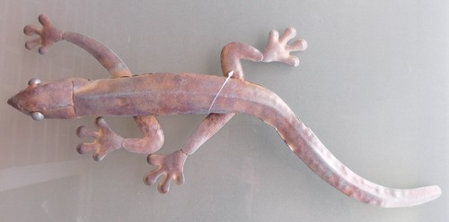Gekko gecko aus metall - aus,