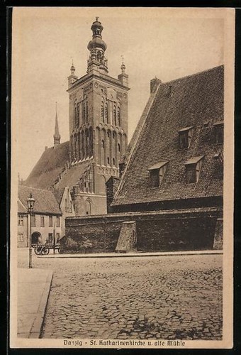 Ansichtskarte danzig st - ansichtskarte, danzig,