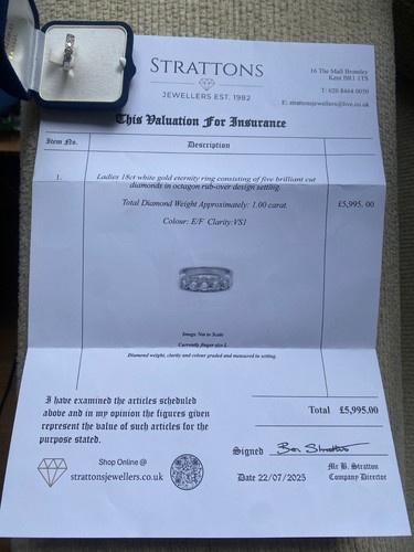 18kt weißgold diamant - 18kt,