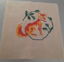 STICKBILD, KREUZSTICH, FERTIG