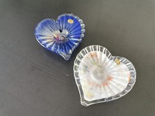 Deko-Schalen aus Muranoglas bunt / blau-transparent