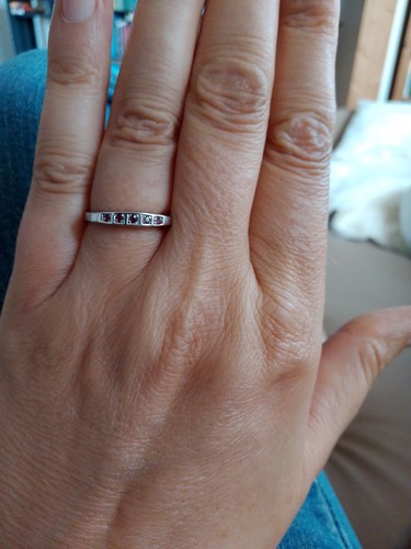 Schöner vintage reihen ring - vintage,