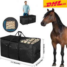 Groß Tragbar Heutasche Heunetz Heu Netz für Pferde Pony,für langsame Fütterung