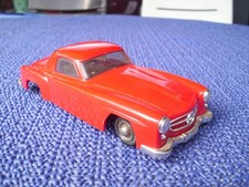 Auto Dux Modellauto 190 SL rot fast unbespielter Traumzustand um 1966 Uhrwerk