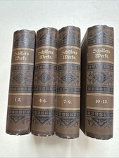 Friedrich Schiller Werke 1-12 komplett um 1910 alte Bücher Bände 