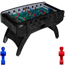 Fußball Tischkicker Profi Design Schwarz grünes Spielfeld Figuren Blau Rot 80kg