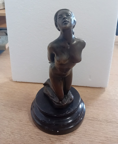 Bronzefigur weiblicher akt - bronzefigur,,