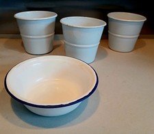 Konvolut alte Emaille Email