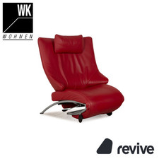 WK Wohnen Solo 699 Leder Sessel Rot manuelle Funktion