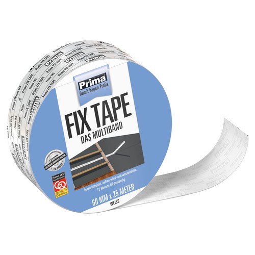 Prima fix tape weiß 60mm - 60mm, 25m