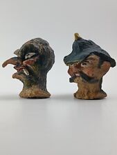 2 alte Handpuppen Kopf