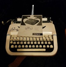 Schreibmaschine Prinzess Sammlerstück Kofferschreibmaschine retro Lederkoffer