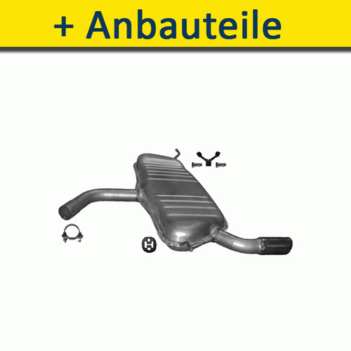 Endtopf auspuff für audi a3 - endtopf,