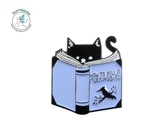 Anstecker katze buch rache - katze,