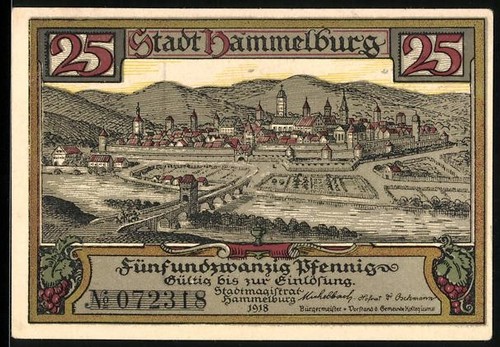 Notgeld hammelburg 1918 25 - 1918,,