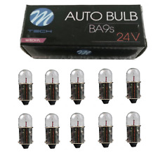 10 Stück 24V 4W BA9s M Tech LKW Bus Tachoglühbirne Glühlampe Kugellampe  M913w