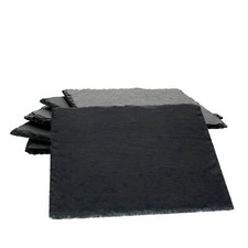 6x Schieferplatten 17 x 17 cm
