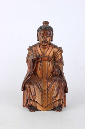 Antike chinesische holzfigur - antike,