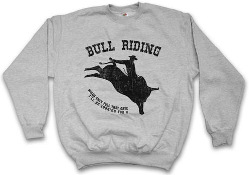 Bull riding pullover rodeo - bull,