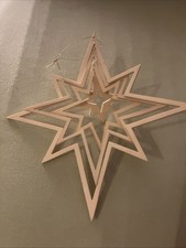 Weihnachtsstern Holz 21 cm