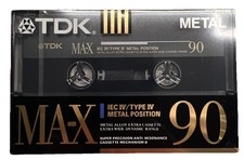 TDK METAL MA-X90SE Kassette Cassette Tape Metal chromdioxid Typ IV NEU, OVP