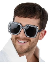Bling Bling Disco Brille mit Strasssteinchen