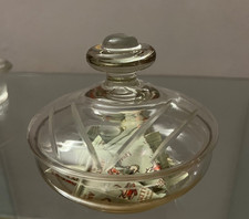 Kleine antike Gebäck- Zucker usw. Glasdose