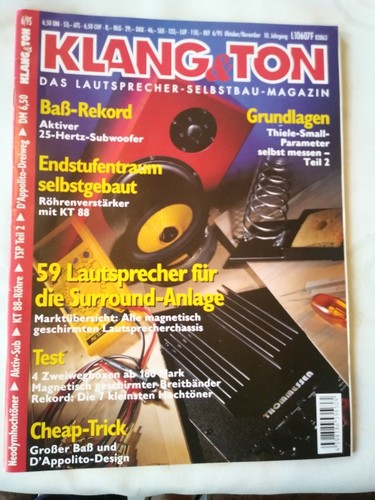 Klang ton zeitschrift - &,