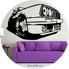 Wandtattoo bmw 3er e30 - wandtattoo,