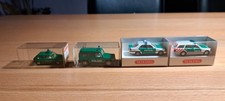 wiking modellautos 1:87 4x Polizeiautos Art nr. 12104, 10614, 1040225, 1030122