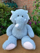 KIK Elefant grau rosa Ohren XXL Ergee 54 cm Kuscheltier Plüsch Stofftier