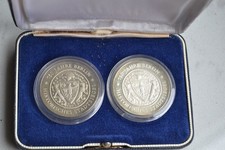 DDR 2x 20 Mark "Historisches Stadtsiegel  750 Jahre Berlin" PP A Silber J. 1617