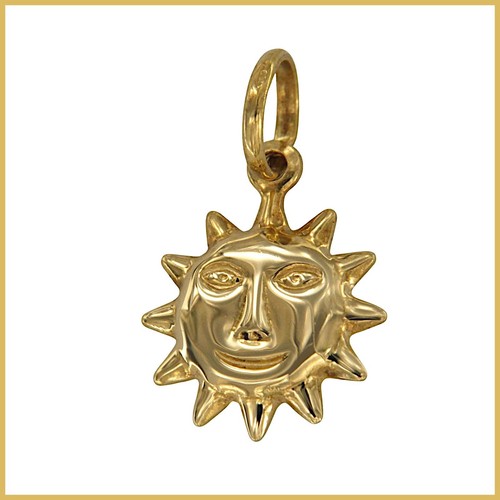 Anhänger aus echt gelb gold - echt,