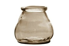Vase Glas braun "HURRICANE"