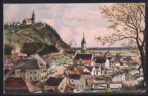 Künstler bogen - künstler-ak,