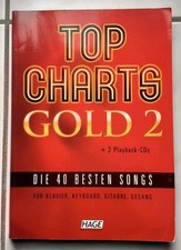 Top Charts Gold 2 / Die 40 besten Songs für Klavier, Keyboard, Gitarre, Gesang