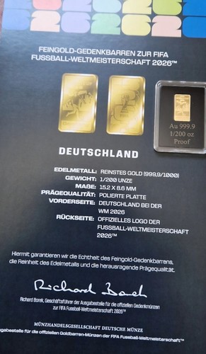 Goldbarren 200 fifa wm - 1/200,