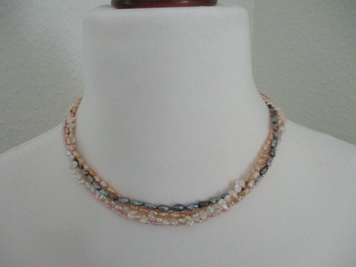 Vintage 80er biwa perlen kette - 80er,