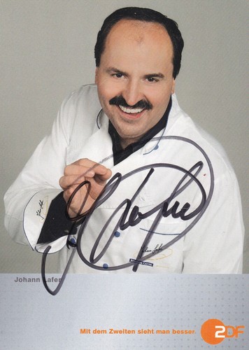 Autogramm johann lafer - -,