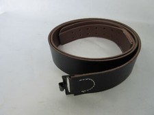 WH Koppel Lederkoppel Koppelriemen Leder Schwarz Belt -100cm Wehrmacht WK2 WWII
