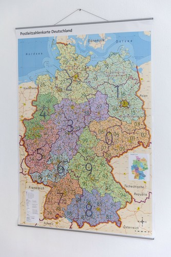 Postleitzahlenkarte - xl,