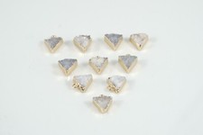 ANHÄNGER Dreieck DRUSE ACHAT Quarz Naturkristall Anhänger Amulett Natur