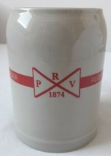 Passauer Ruderverein PRV 1874  Krug Keramik 2 Stück 0,5 L. F.Herb  M 17 / 1xohne