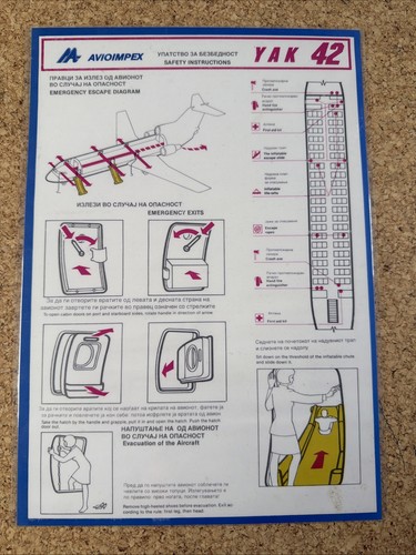 Avioimpex yak safety card - avioimpex, 42
