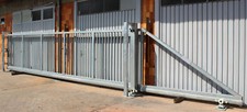 8,0x2,0 mv Industrietor Schiebetor Hoftor freitragend manuell - SOFORT verfügbar