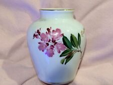 Plankenhammer Floss Bavaria Vase Blumenmuster mit Goldrand Höhe ca 9cm gebraucht