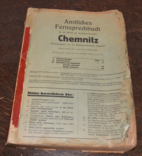 Amtliches Fernsprechbuch 1941 Chemnitz Flöha Plauen Zschopau Meerane uvm...