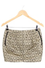 Faith Connexion Minirock Damen 38; M Gold Elegant Glamourös Strukturmuster