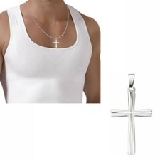 Kreuz 585 echt Weißgold