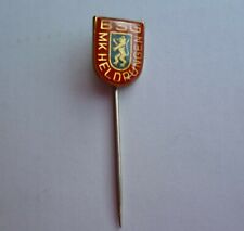 Anstecknadel DDR Fußball BSG MK Heldrungen, glasiert